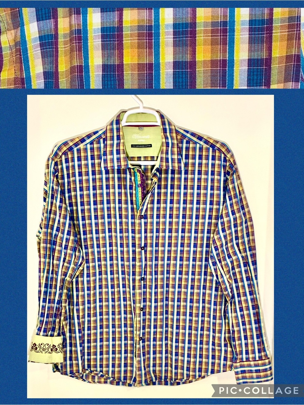 Visconti Uomo Button Up Flip Cuff Shirt